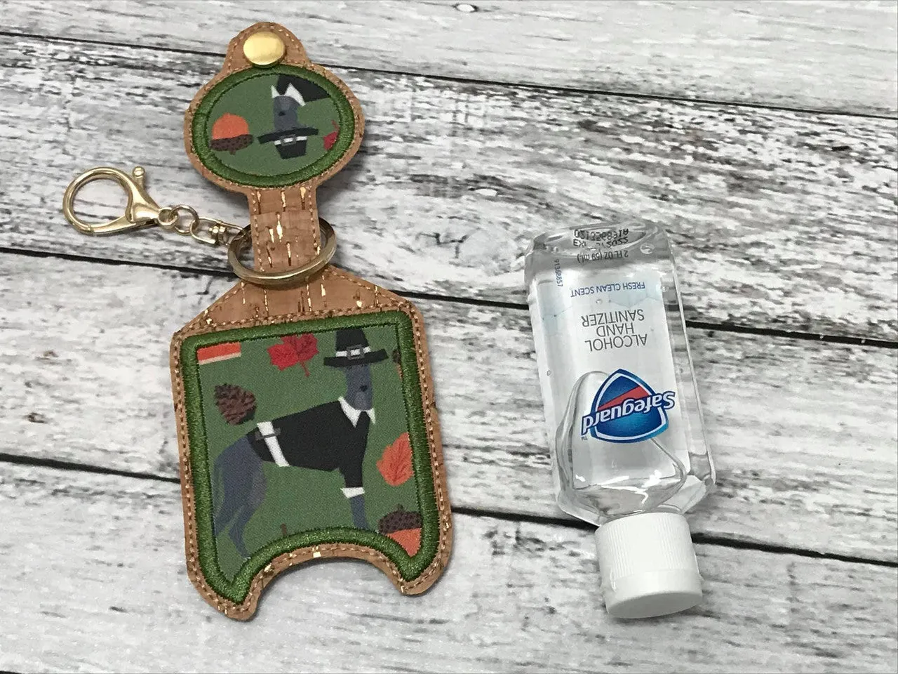 Sanitizer Holder - 2oz Thanksgiving Hounds