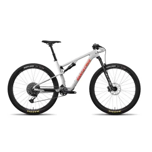 SANTA CRUZ 2023 Blur XC - CC Carbon - GX AXS Kit - Matte Silver - Large - Custom CC Frame Upgrade