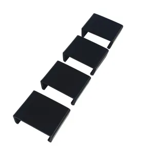 Shelf & Rack Stacking Clips 4 Pack Black