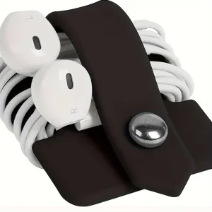 Simplify Your Life with Silicone Headphone Wire Winder and Data Cable Ties