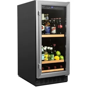 Smith & Hanks 90 Can Stainless Steel Door Beverage Cooler (BEV88)