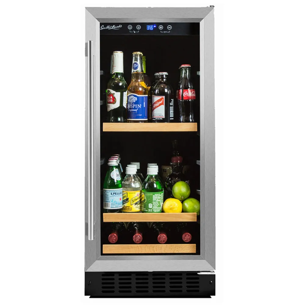 Smith & Hanks 90 Can Stainless Steel Door Beverage Cooler (BEV88)