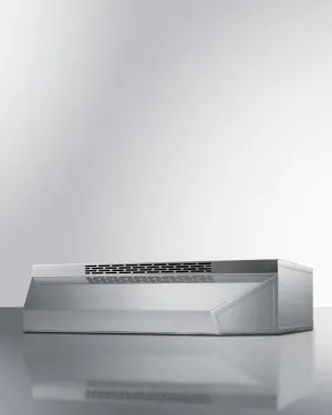 Summit ADAH1736SS 36" Under Cabinet Ductless Range Hood, ADA Compliant