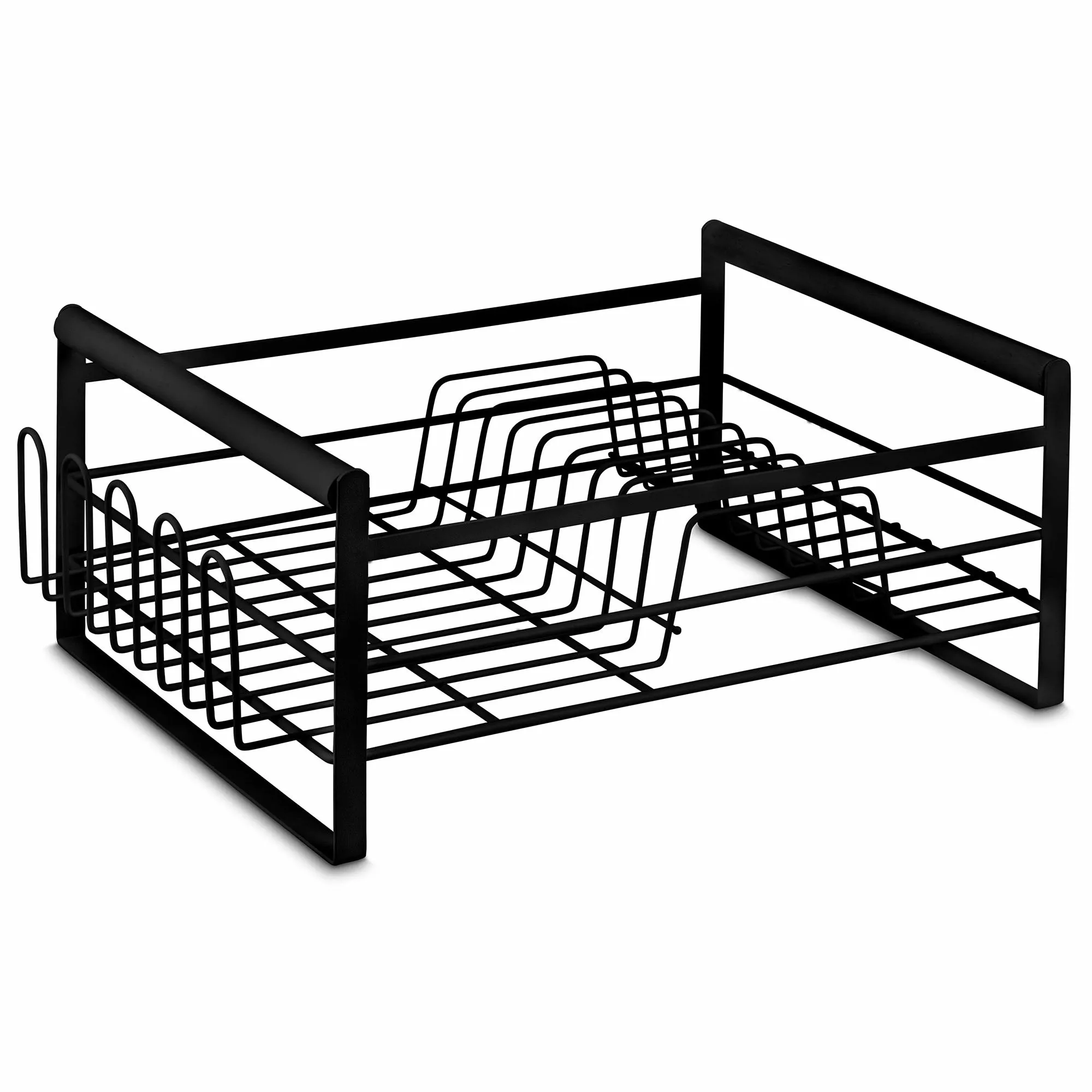 The Frame Dish Rack Removable Utensil Holders - Black