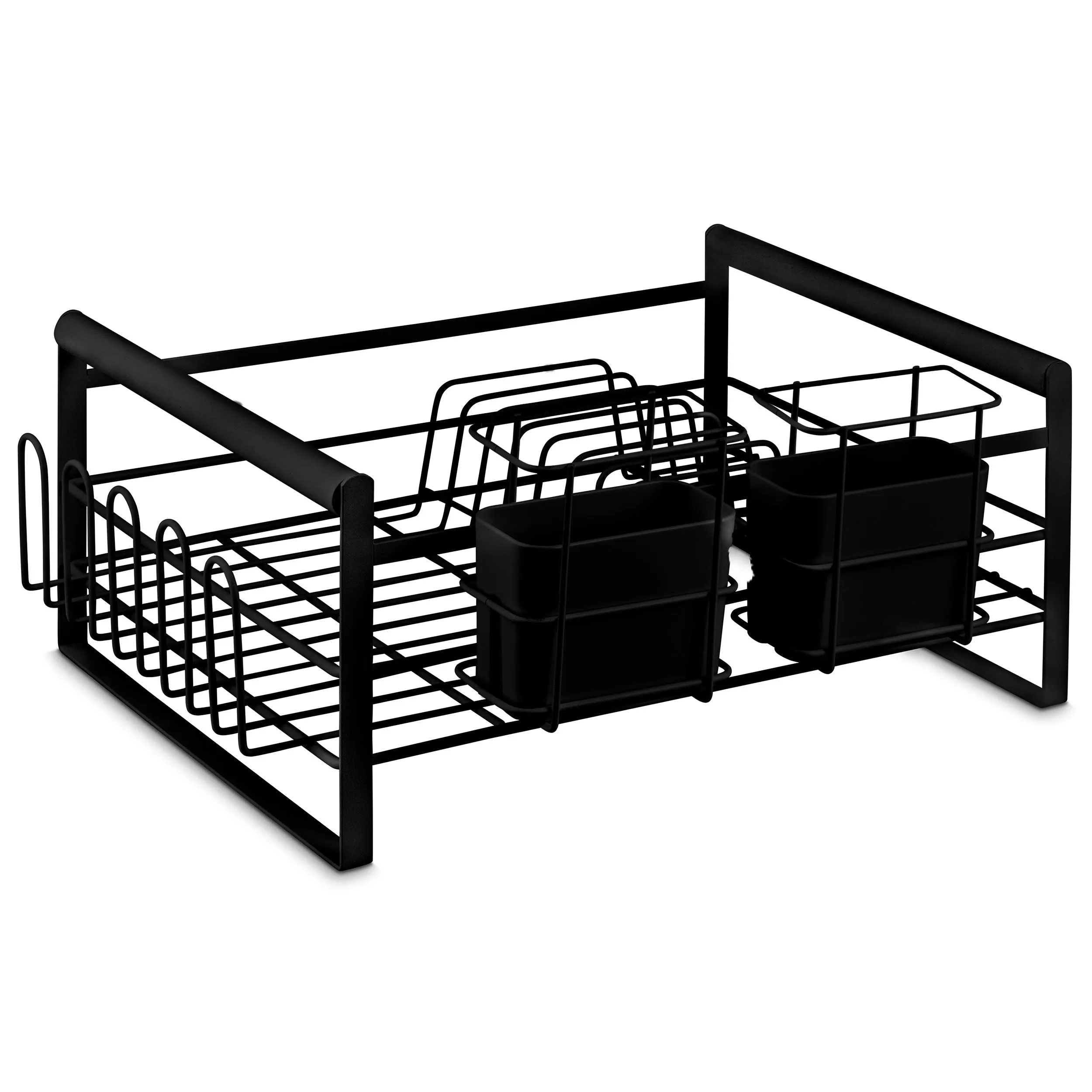 The Frame Dish Rack Removable Utensil Holders - Black