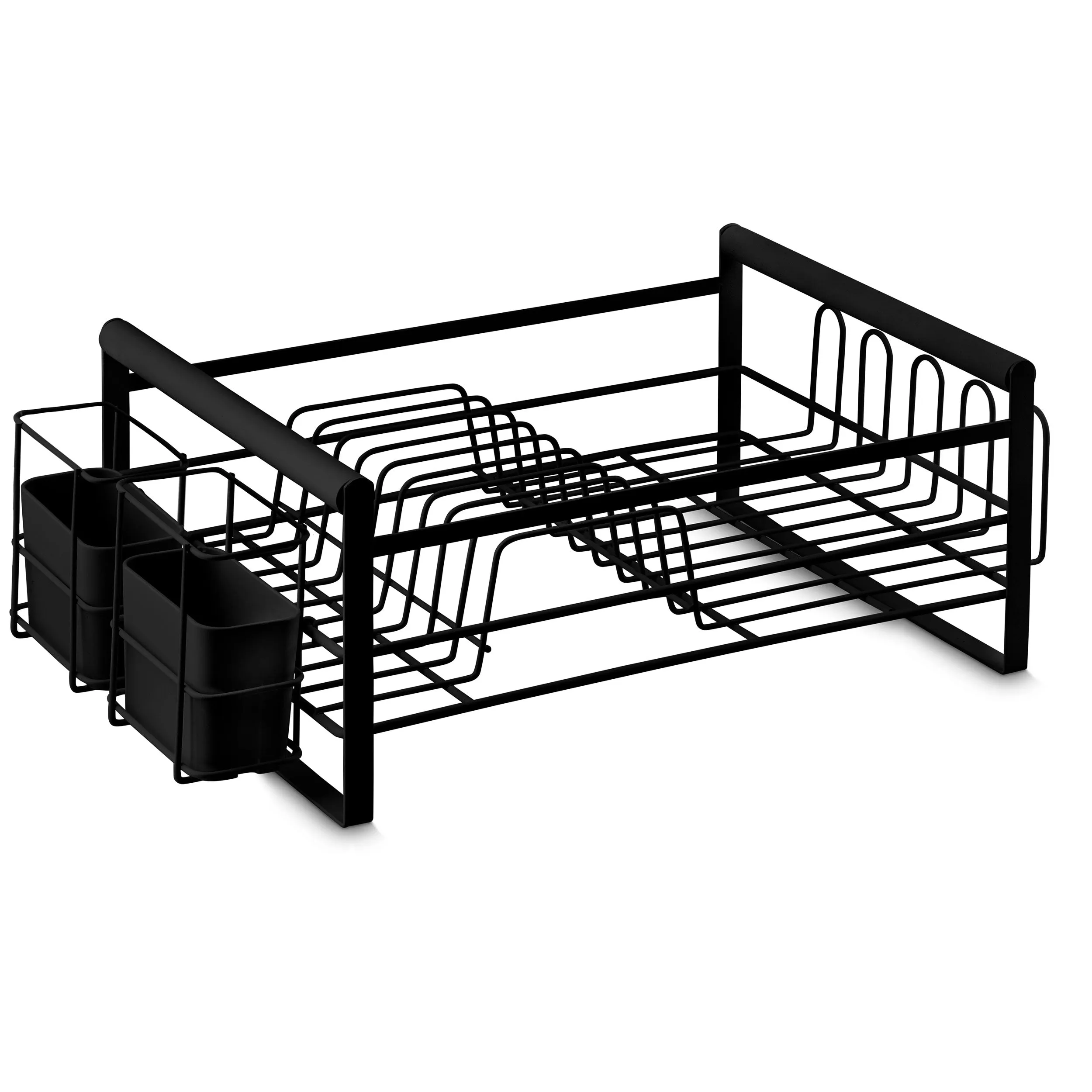 The Frame Dish Rack Removable Utensil Holders - Black