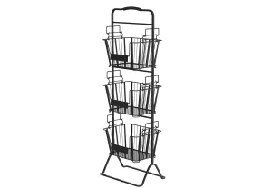 Tier Metal Wire Storage Basket Stand with Removable Baskets