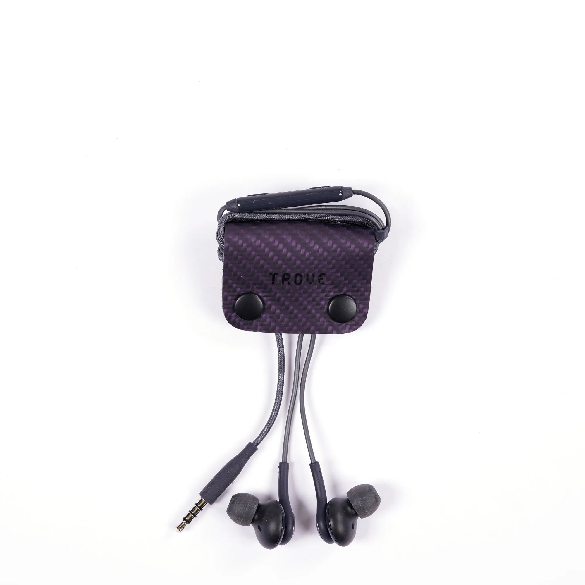 TROVE Cable Clip: Carbon Fibre Purple