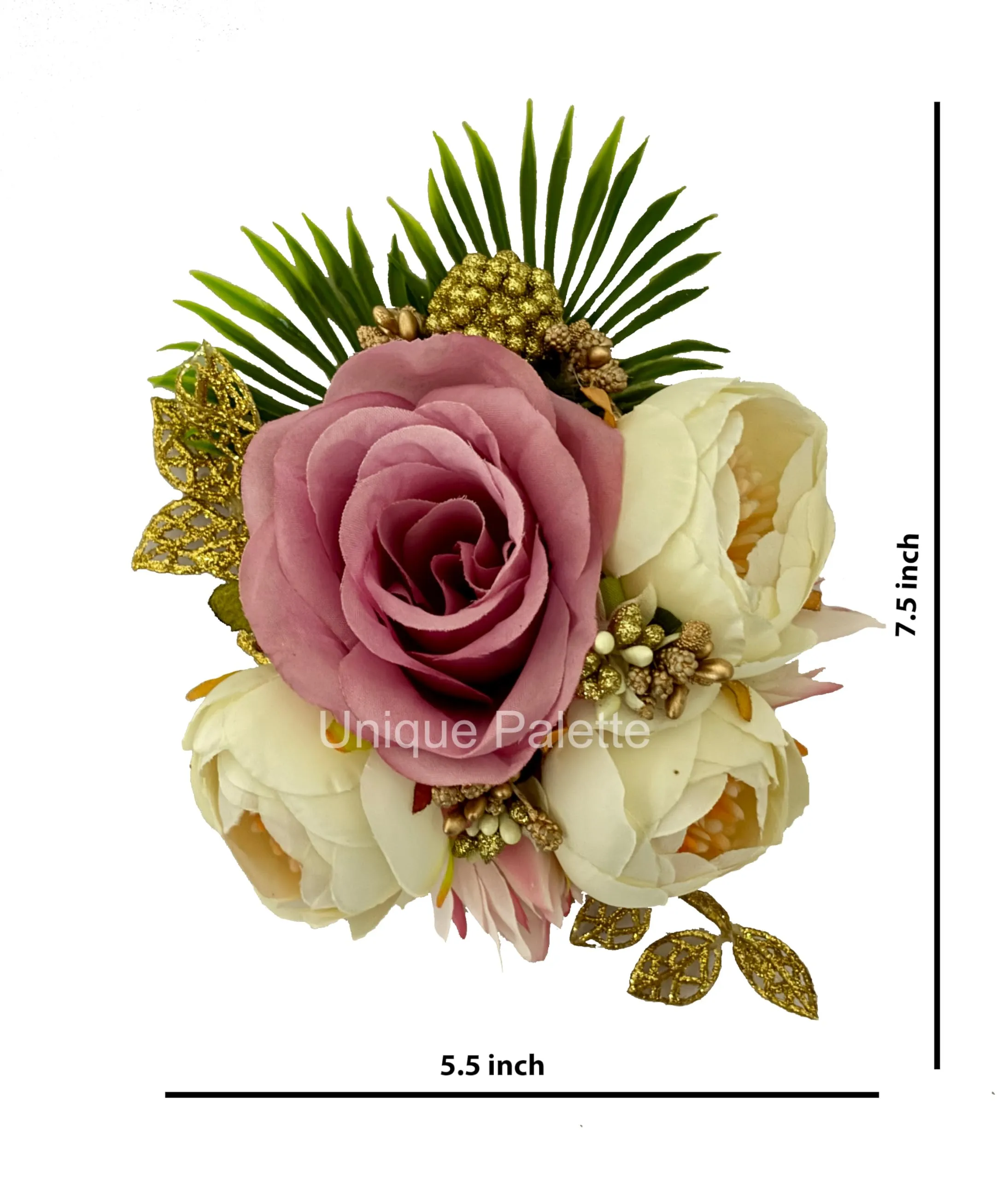 Unique Palette Handmade Artificial Flower Bunch for Hamper, Decoration, Gifting, Trousseau Pack of 3 (Model No 5 A) | Artificial Flower Bunch Hamper, Packing, Gifting