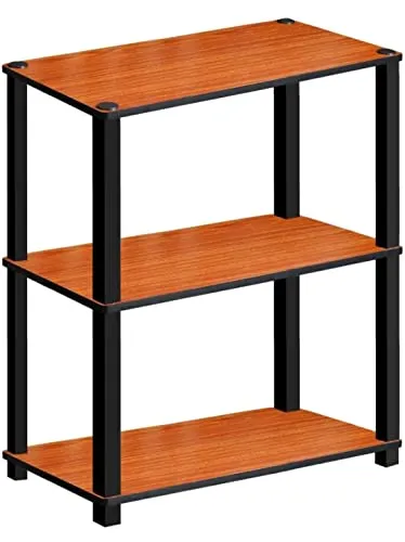 VARS DECOR Multipurpose Shelf,Display Rack,Storage Shelf,Bookshelf,Accent Table Side Table Wooden,Side Table Wooden,Stand Home Storage Organizer for Living Room Bedroom,Wooden Side Table (3 Floor)