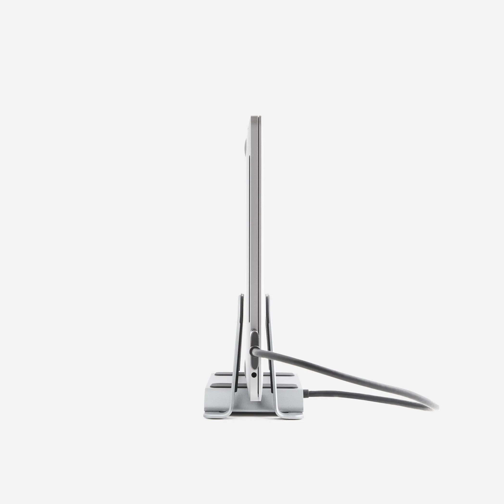 Vertical MacBook Stand with Integrated Hub