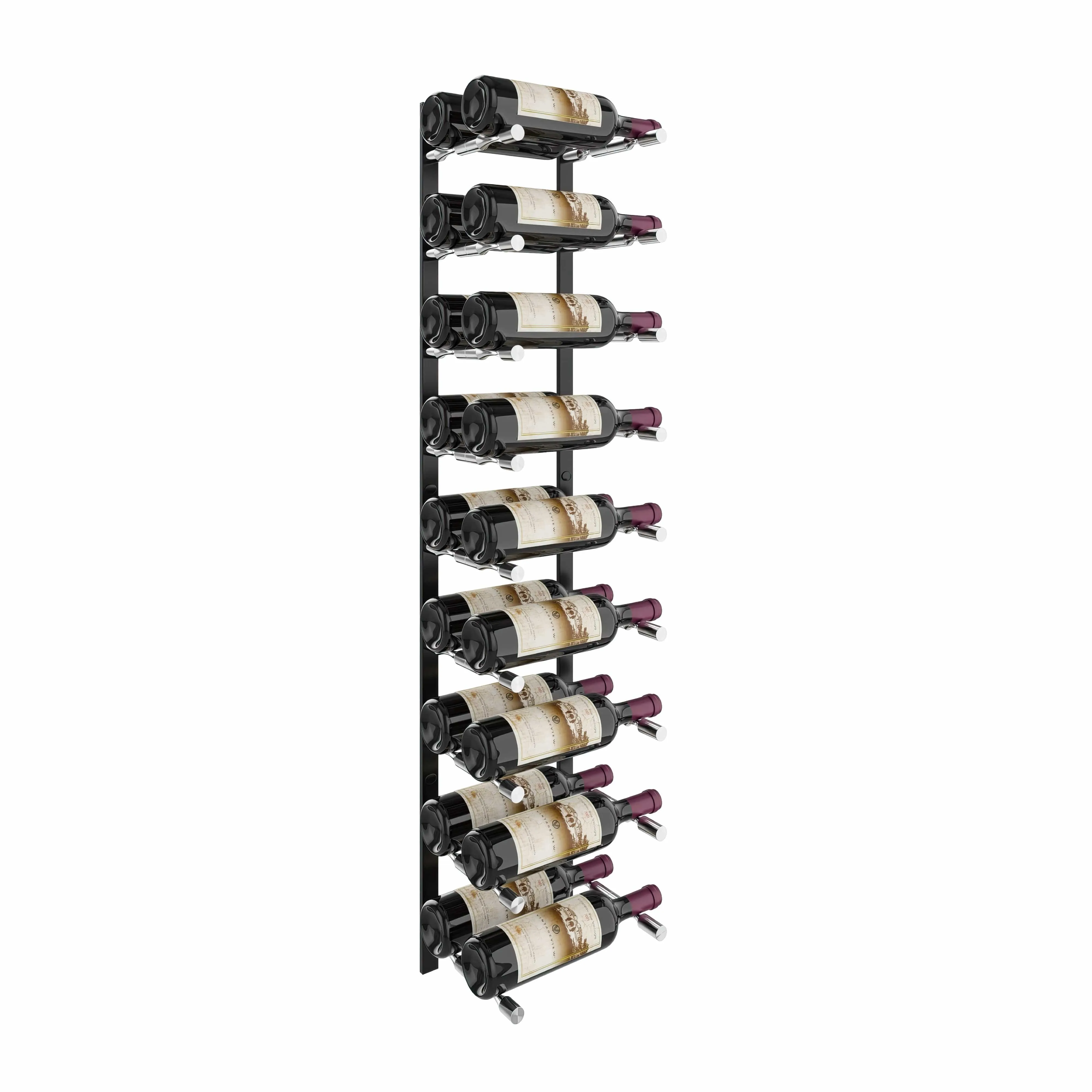 Vino Pins Flex 45° Wall Mounted Wine Rack (18 Bottles - Double Depth)