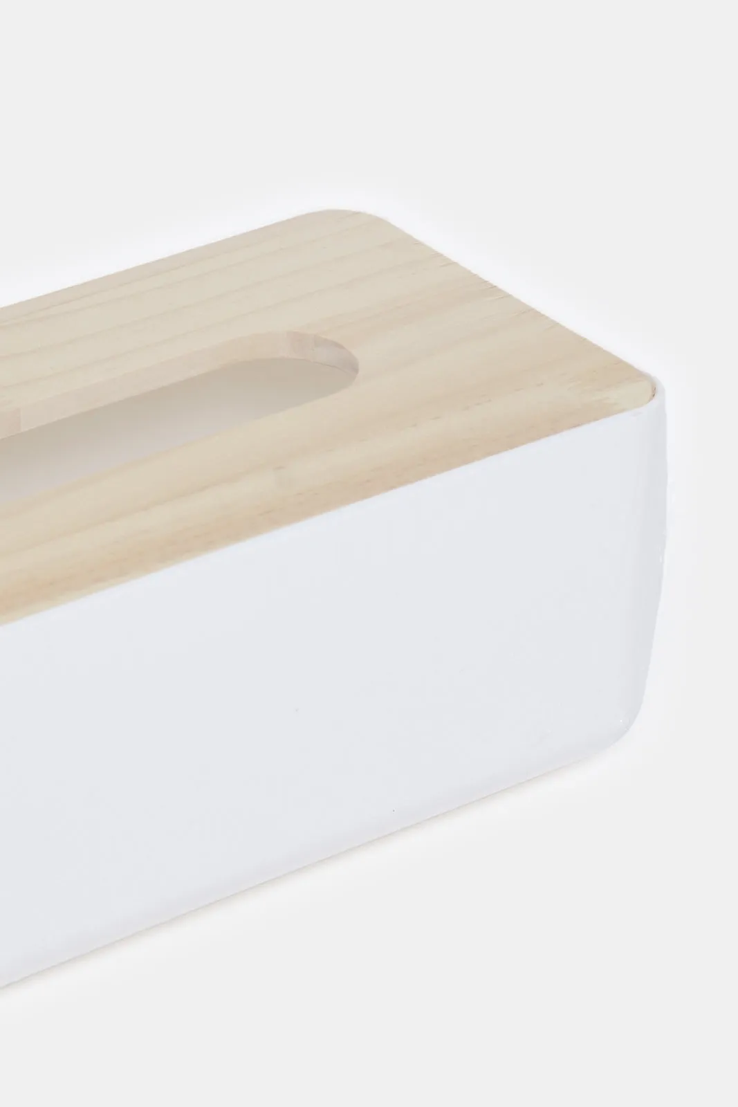 White And Brown Solid Tissue Box